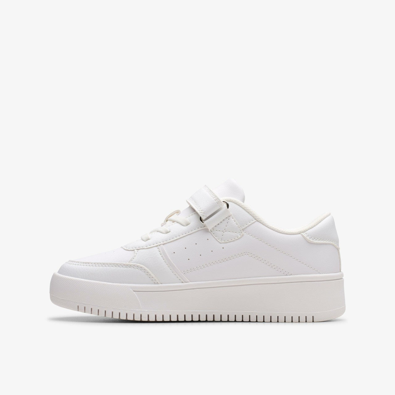 Barley Step Kid White/White Clarks Kids