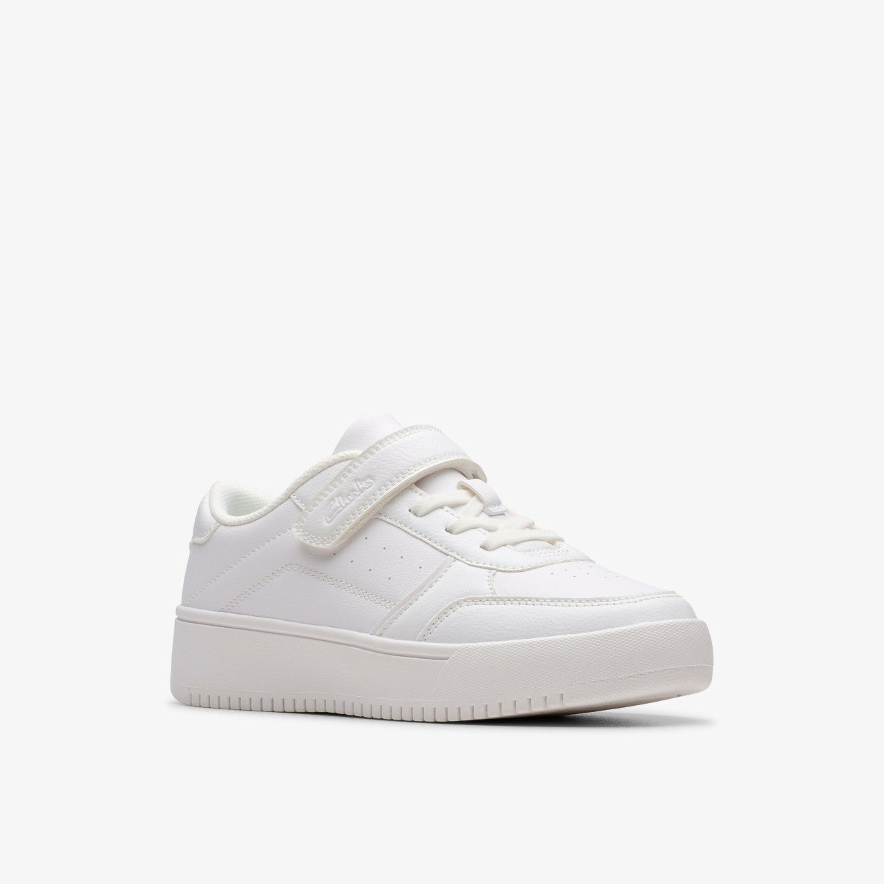 Barley Step Kid White/White Clarks Kids