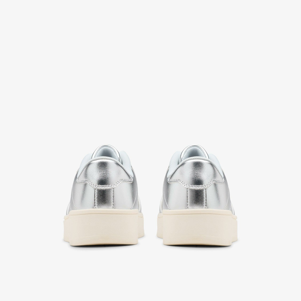 Barley Step Youth Silver Metallic Clarks Kids