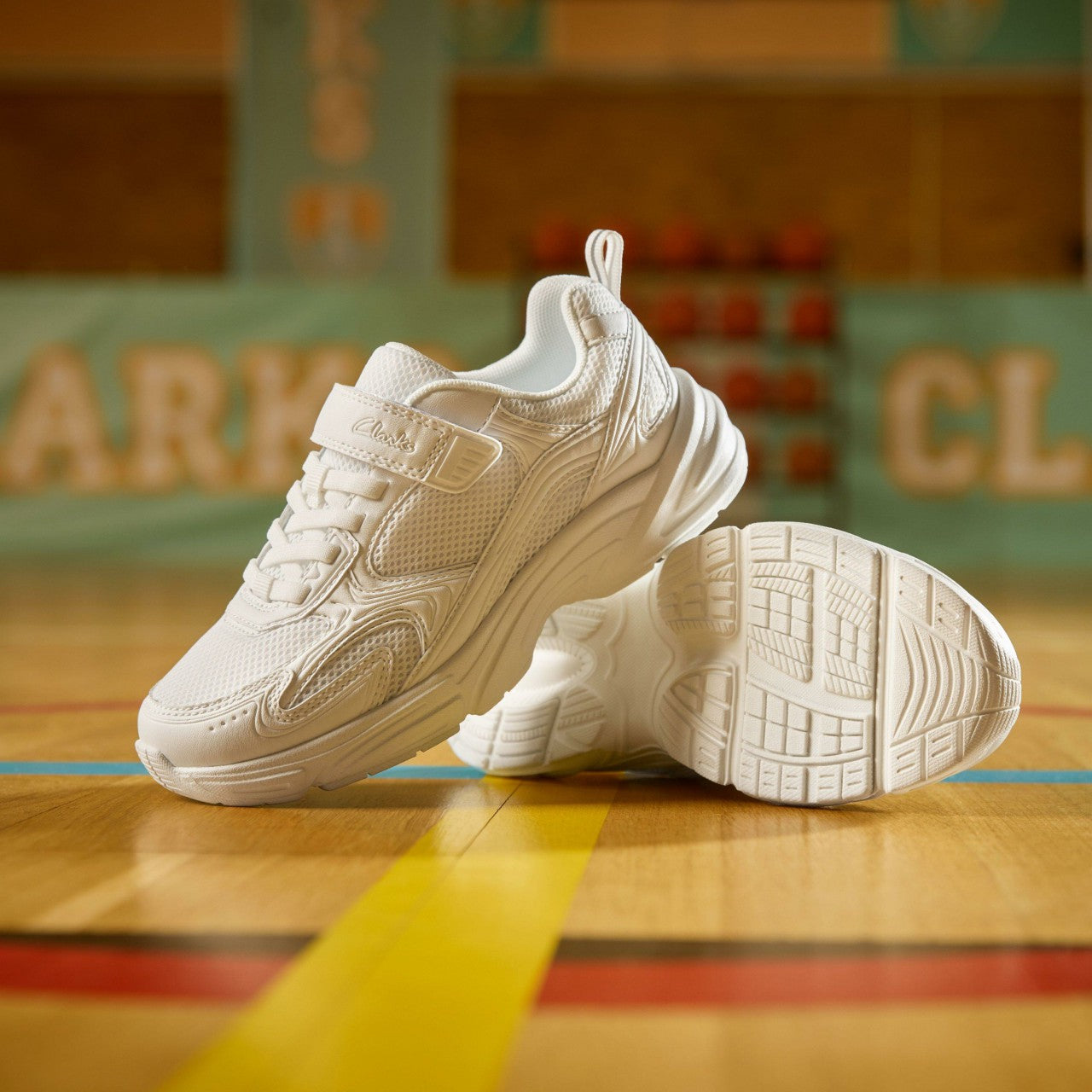 Crafton Move Kid White/White Clarks Kids