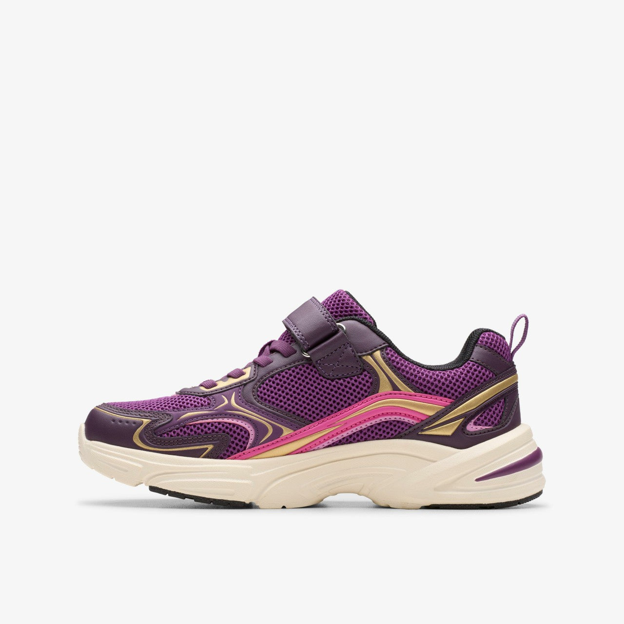 Crafton Move Kid Purple Combination Clarks Kids