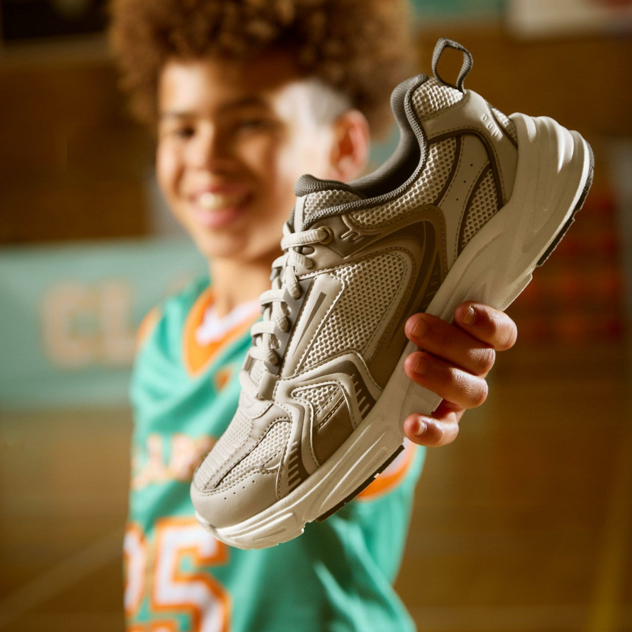 Crafton Move Youth Beige Combination Clarks Kids