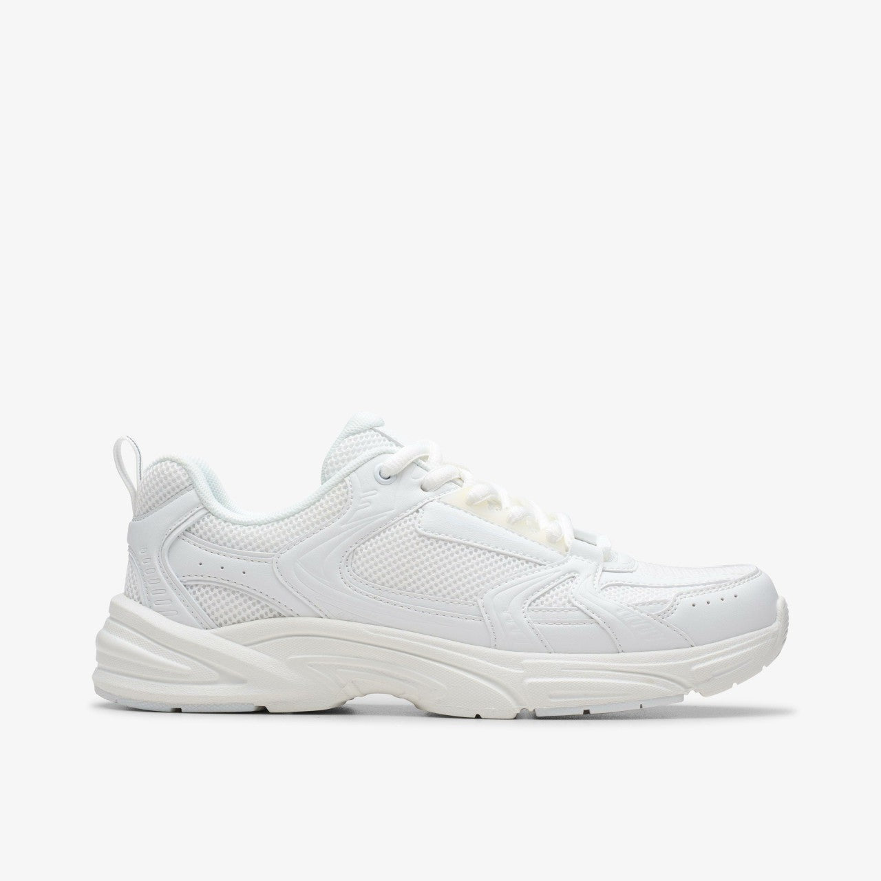 Crafton Move Youth White/White Clarks Kids