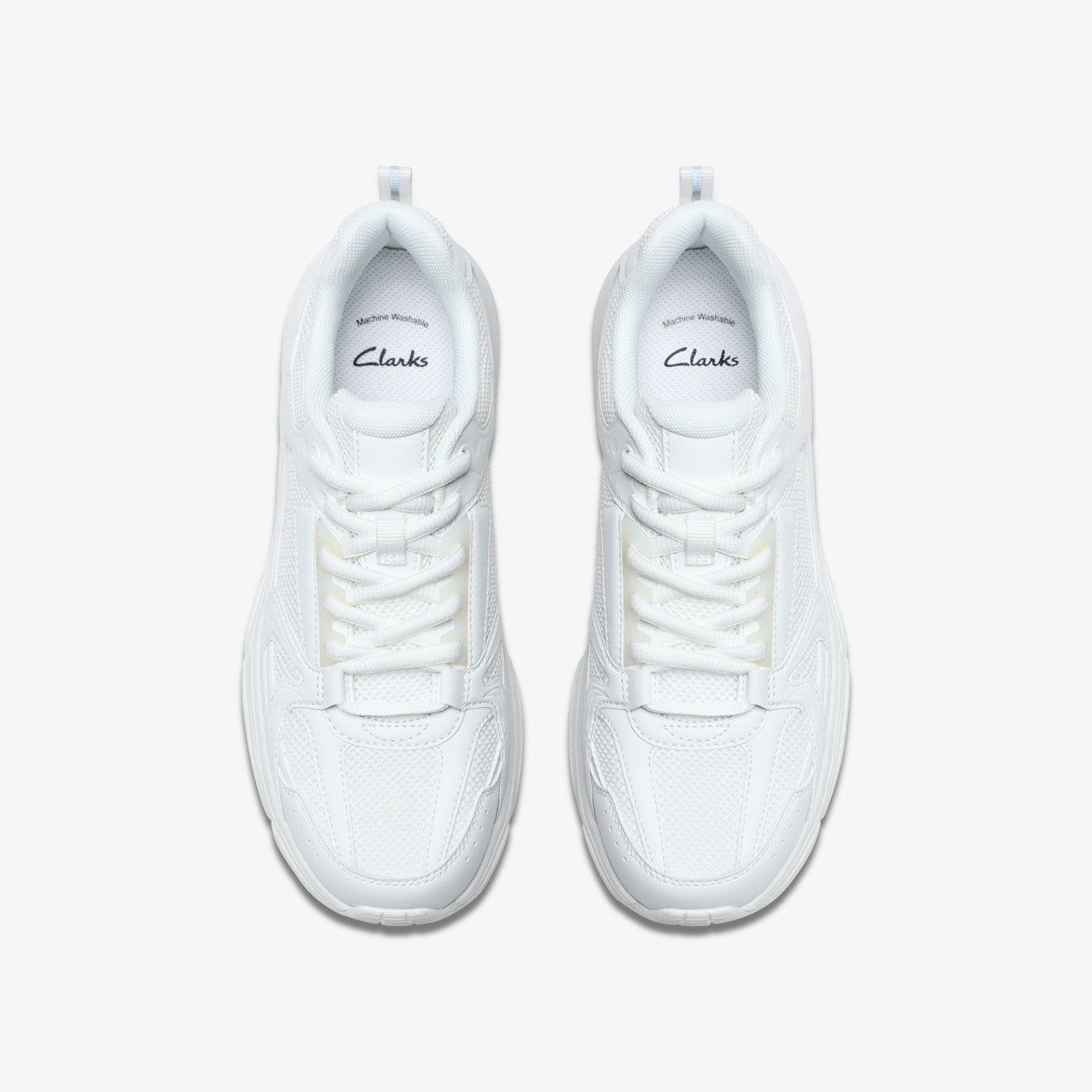 Crafton Move Youth White/White Clarks Kids