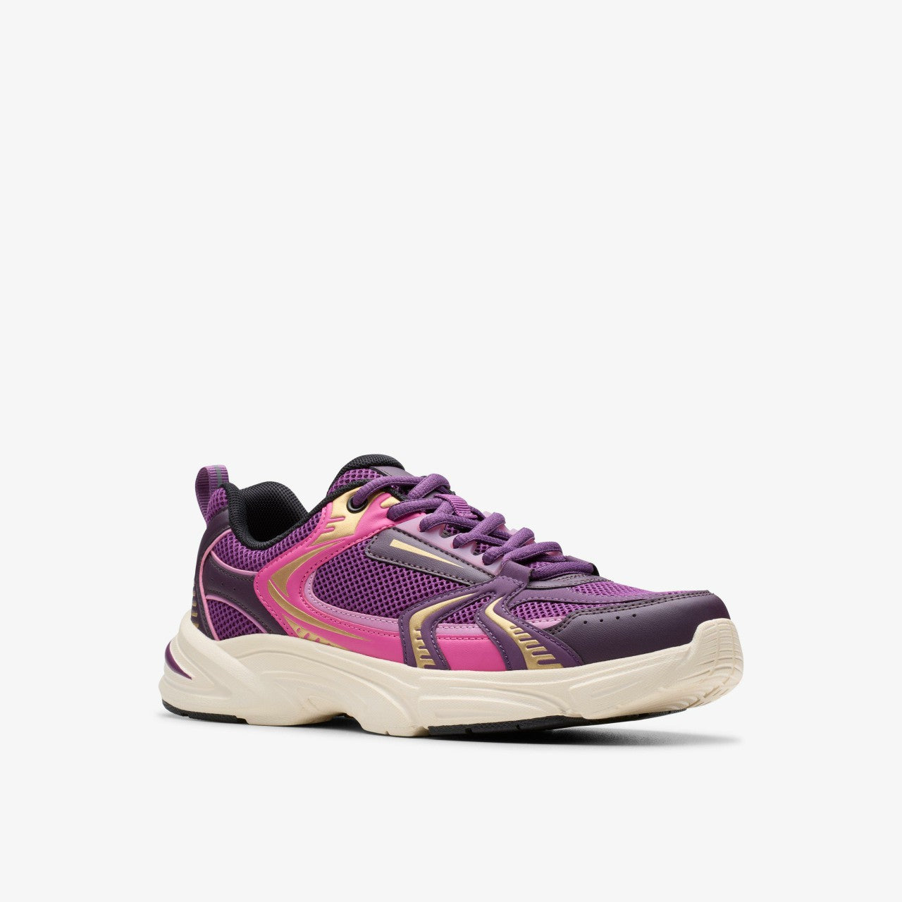 Crafton Move Youth Purple Combination Clarks Kids