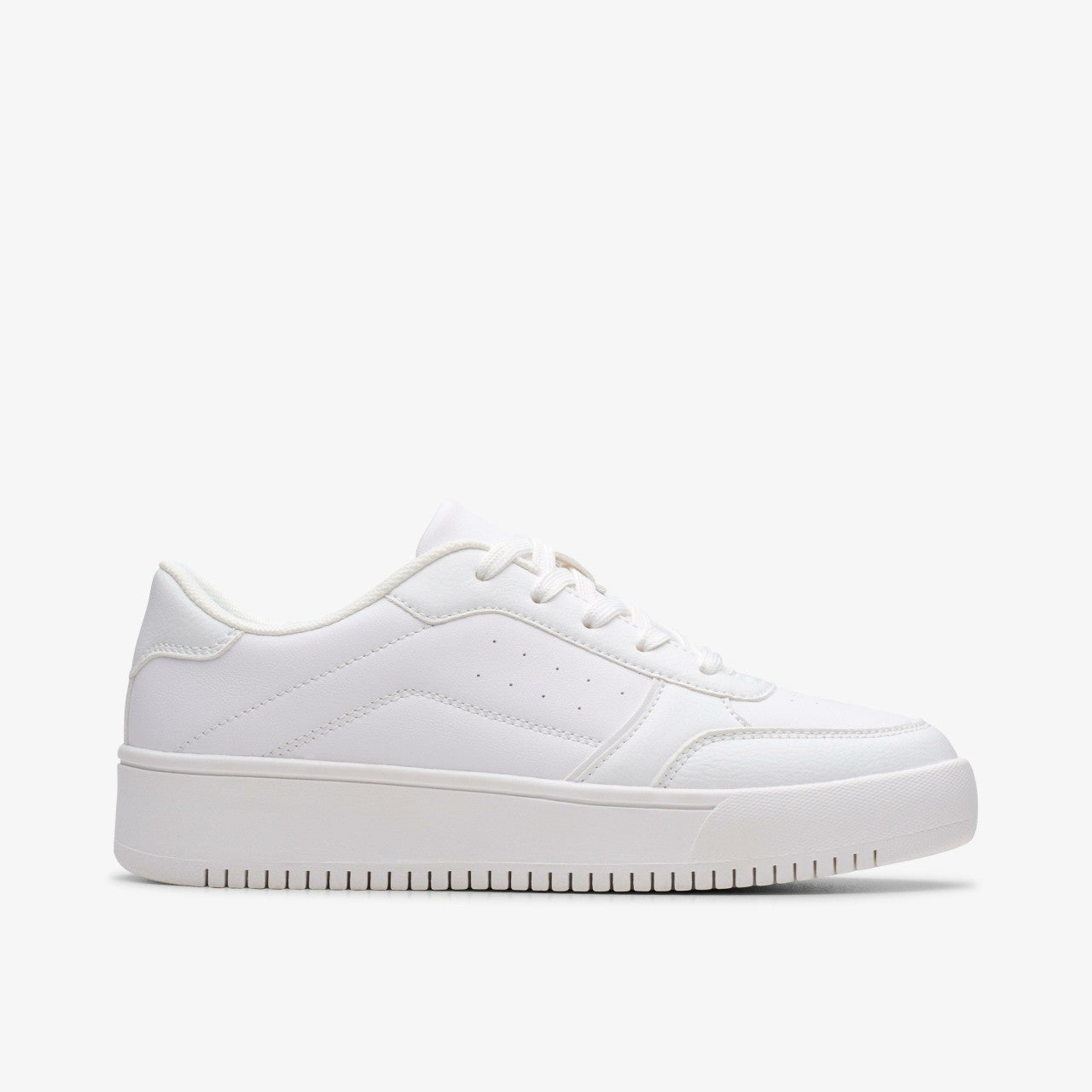 Barley Step Youth White/White Clarks Kids