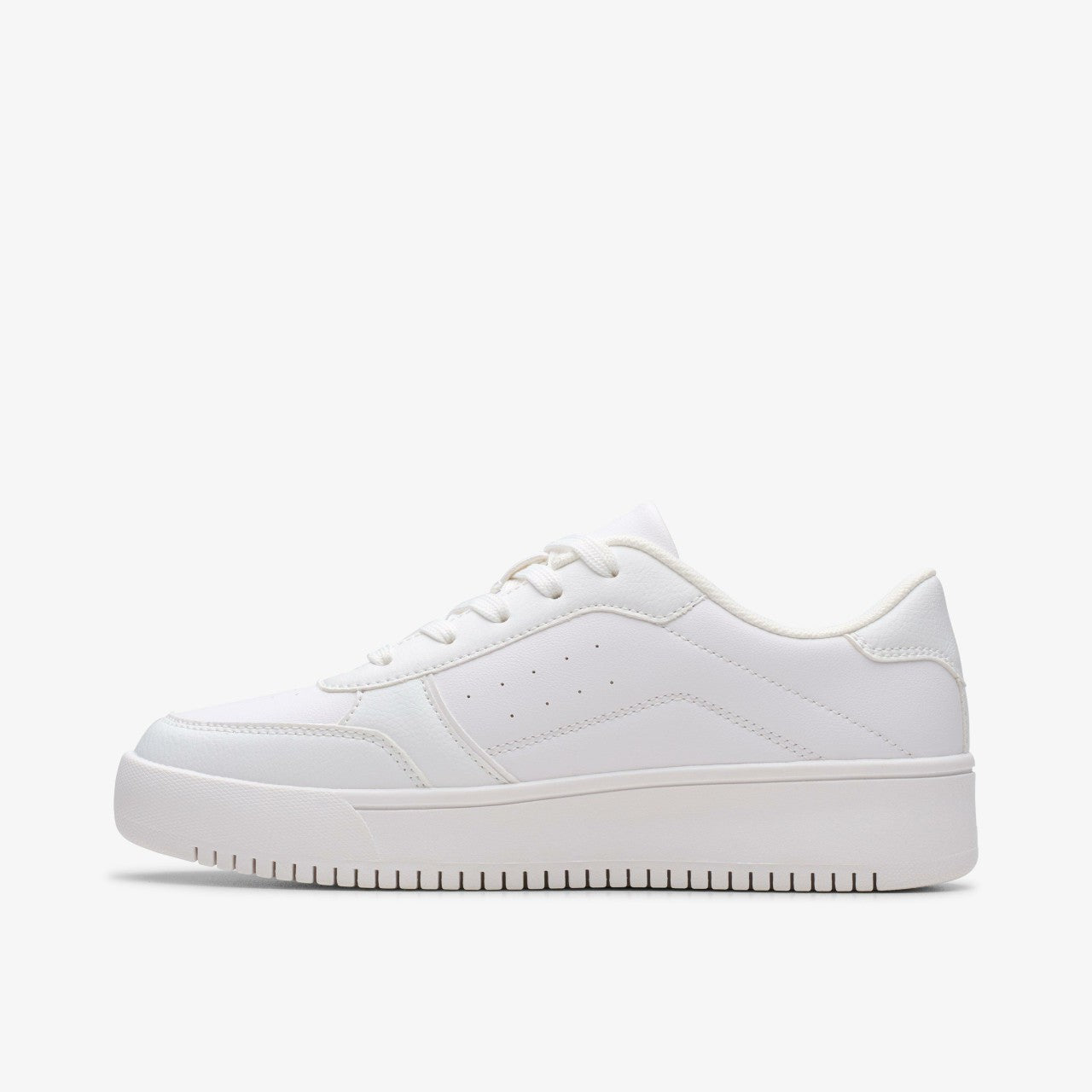Barley Step Youth White/White Clarks Kids