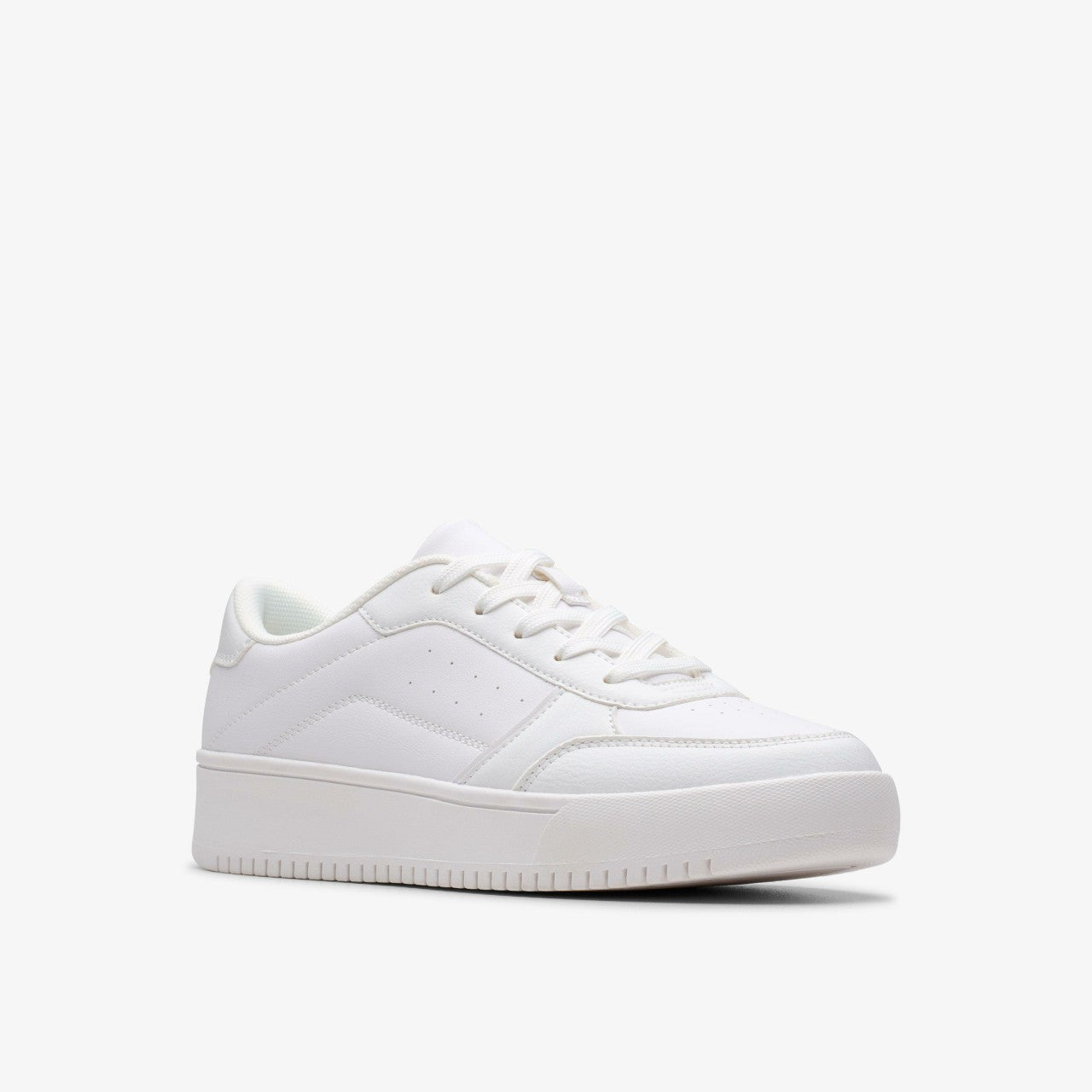 Barley Step Youth White/White Clarks Kids