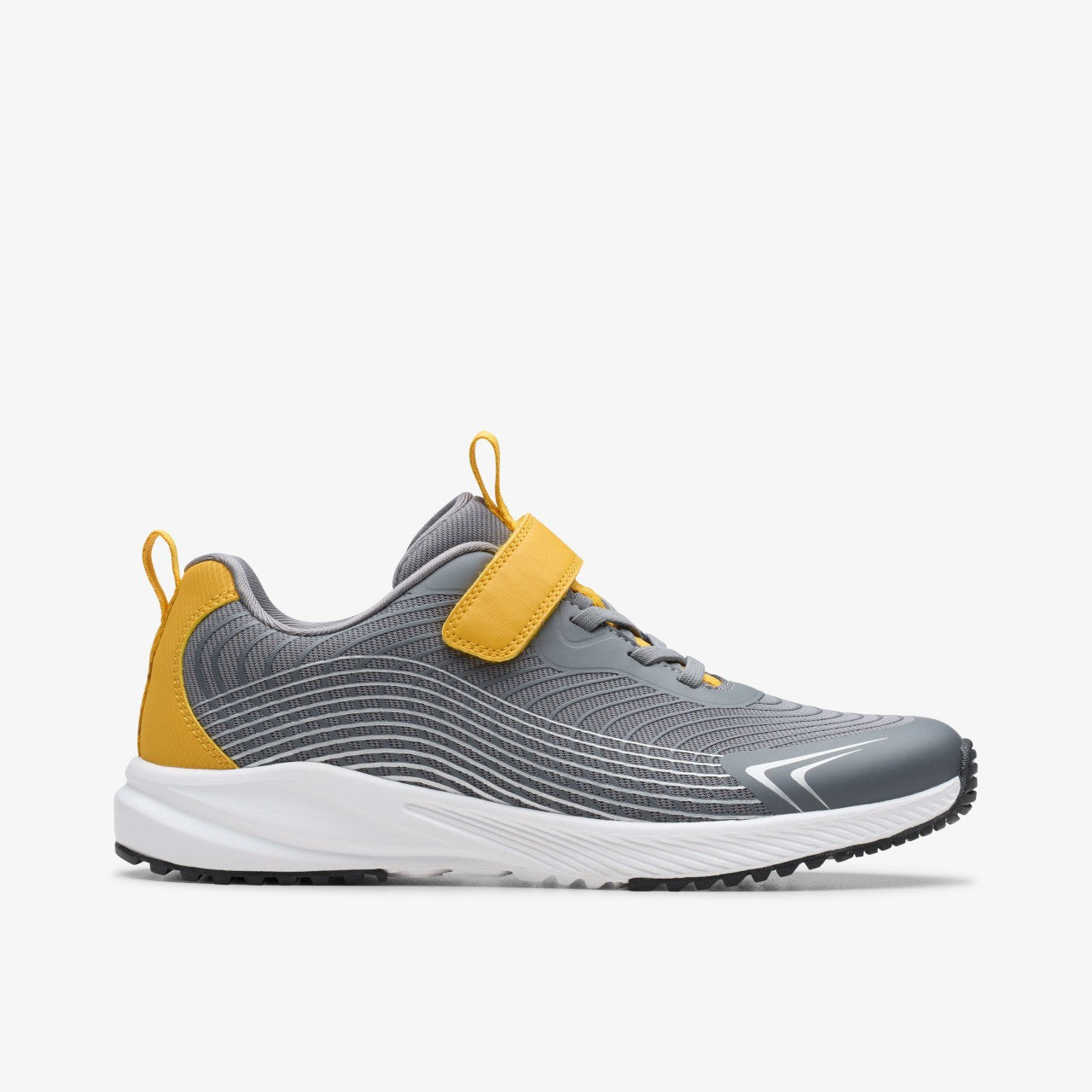 Deyes Dash Youth Grey Synthetic Clarks Kids