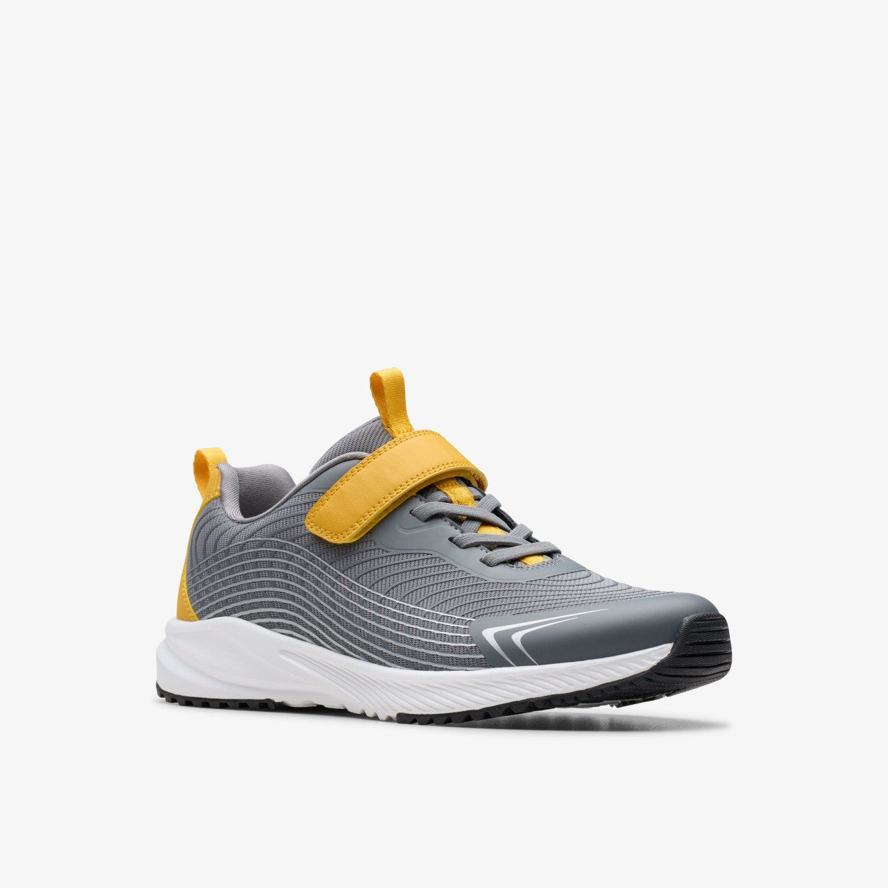 Deyes Dash Youth Grey Synthetic Clarks Kids