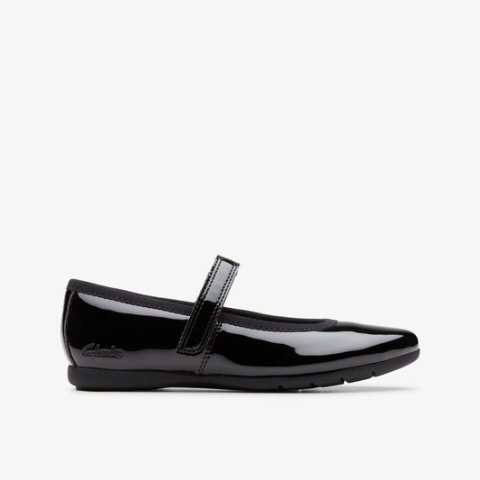 Dance Wish Kid Black Patent Clarks Kids