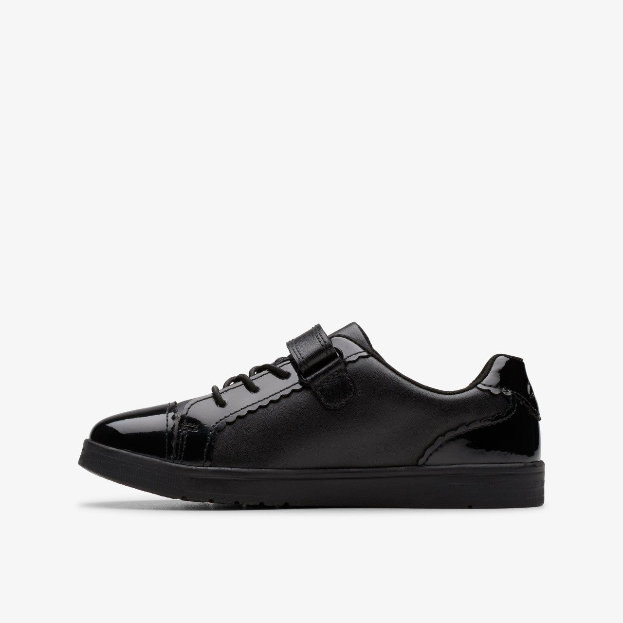 Disco Charm Kid Black Leather Clarks Kids