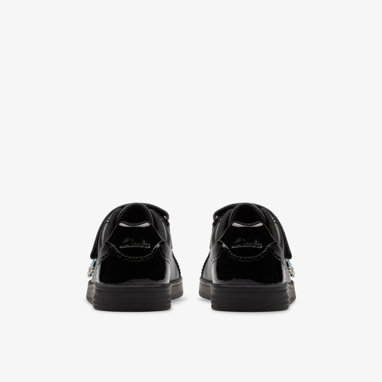 Disco Charm Kid Black Leather Clarks Kids