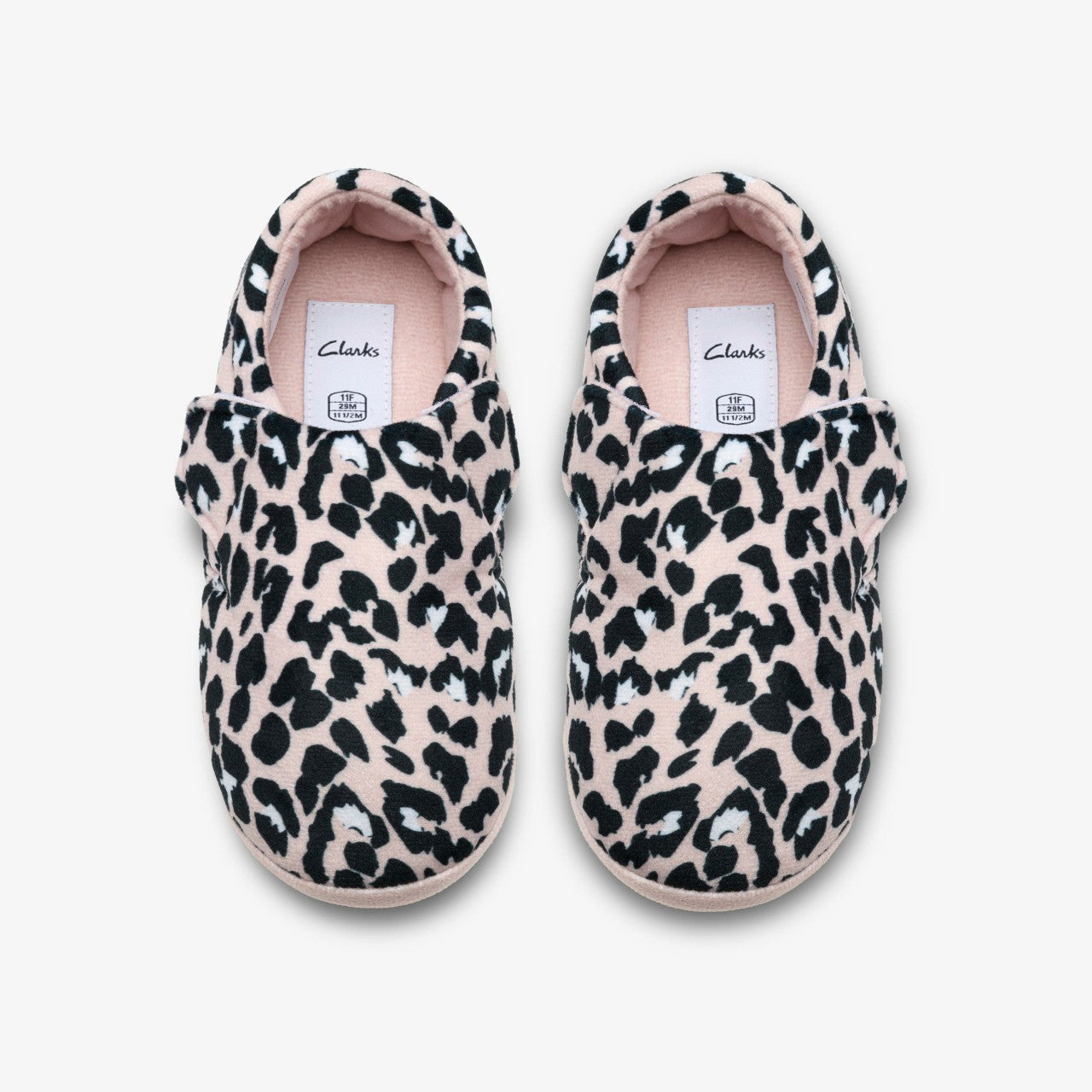 Fluffy Snug Kid Blush Pink Print Clarks Kids