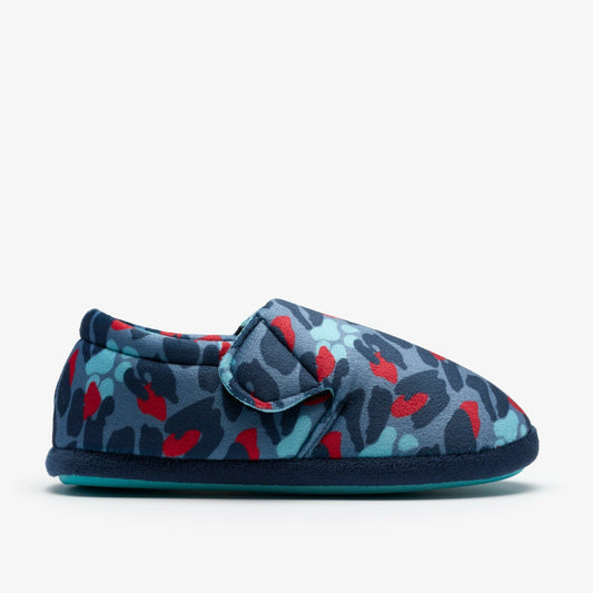Fluffy Snug Kid Blue Camo Combination Clarks Kids