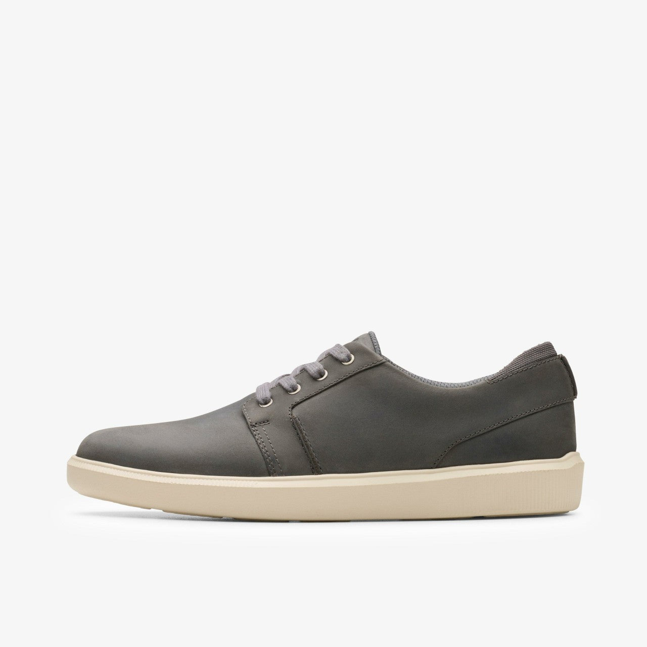 Brodin Seam Dark Grey Leather Clarks Men