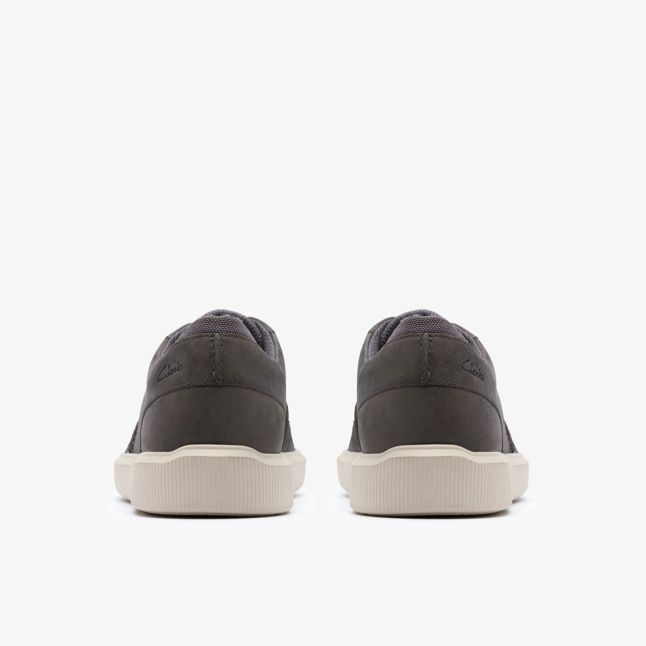 Brodin Seam Dark Grey Leather Clarks Men