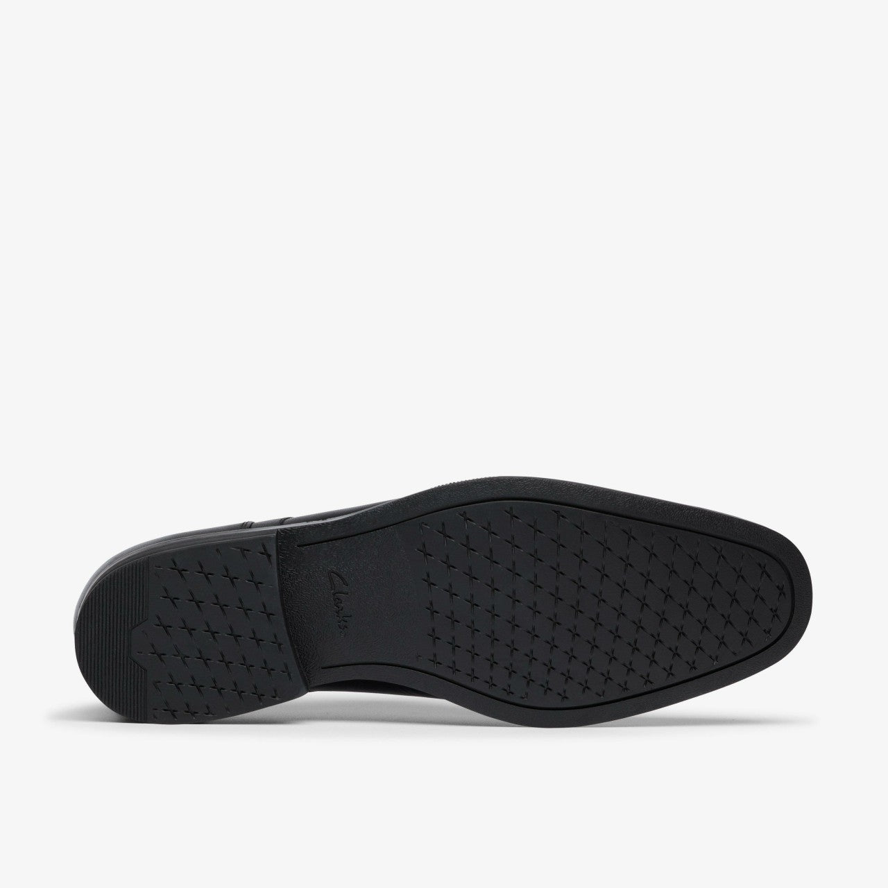 Paulton Cap Black Leather Clarks Men