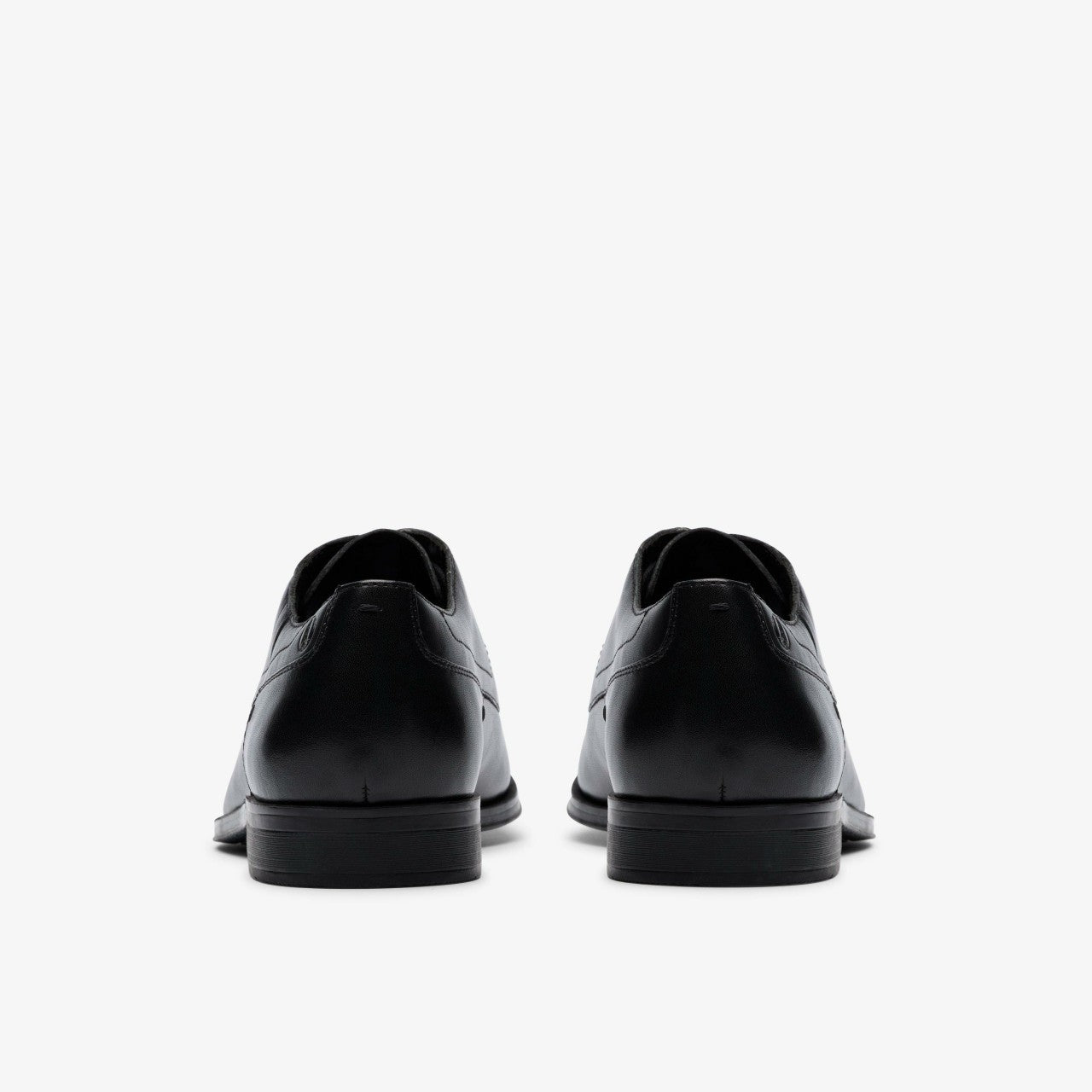 Paulton Cap Black Leather Clarks Men