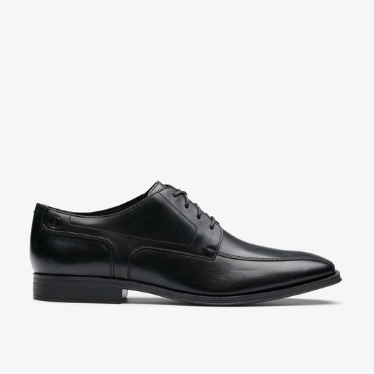 Paulton Over Black Leather Clarks Men