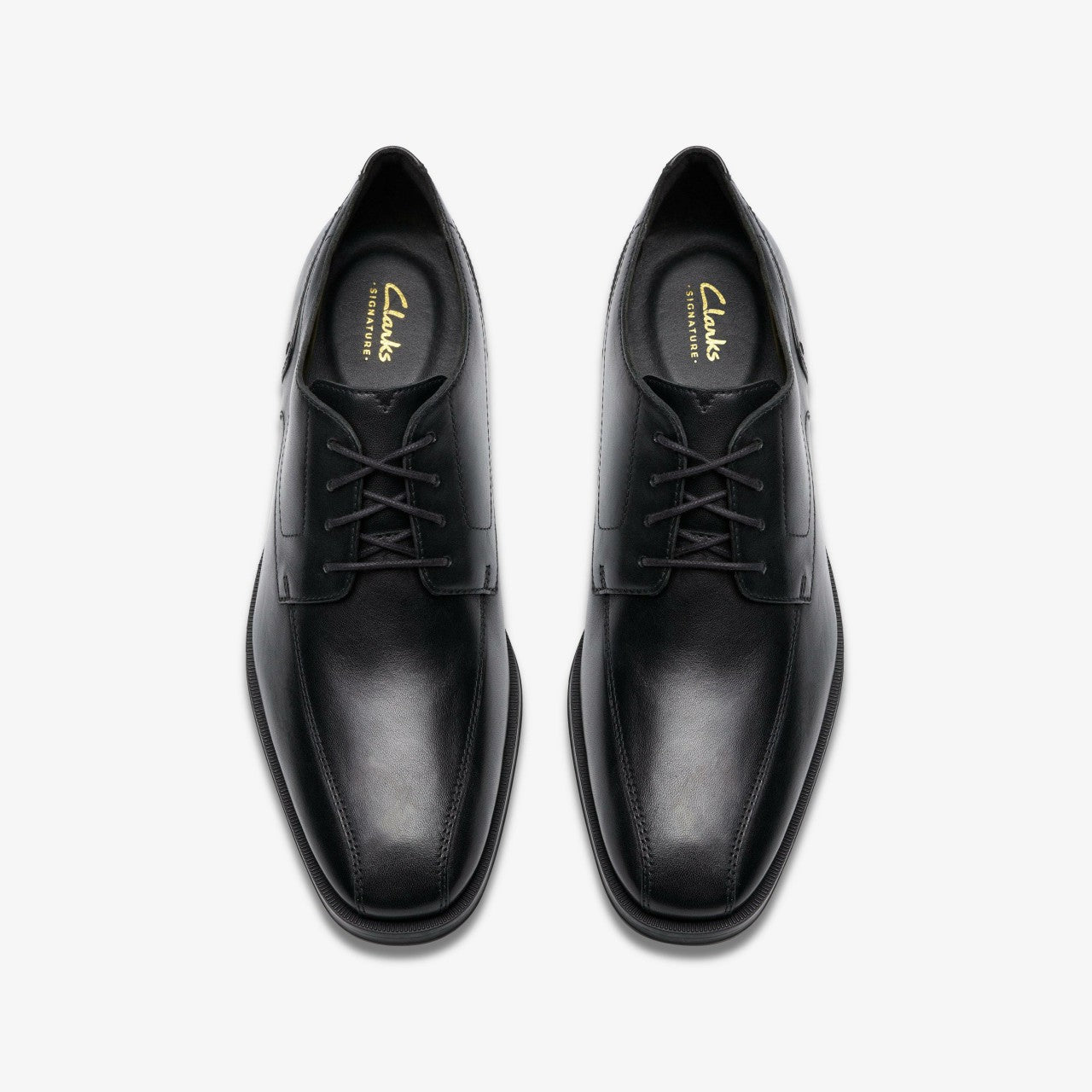 Paulton Over Black Leather Clarks Men