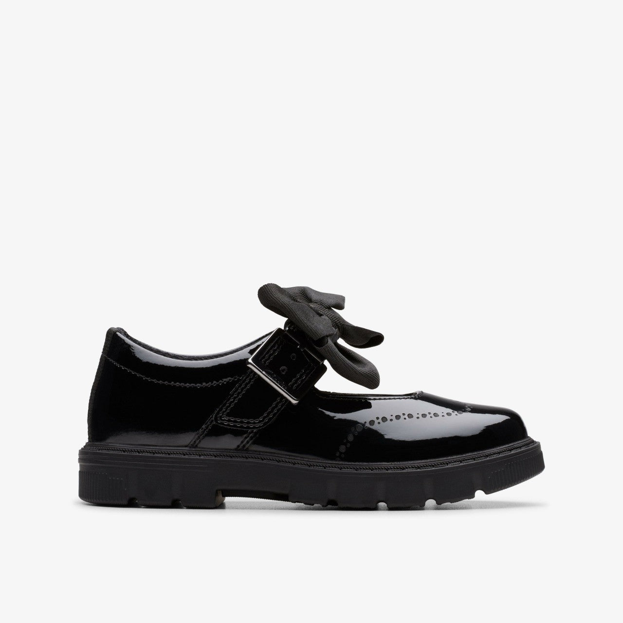 Lorcam Jane Kid Black Patent Clarks Kids