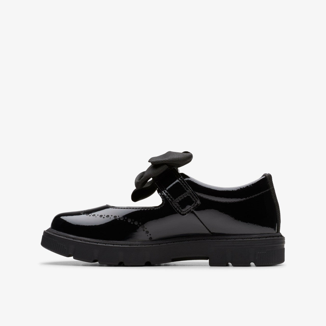 Lorcam Jane Kid Black Patent Clarks Kids
