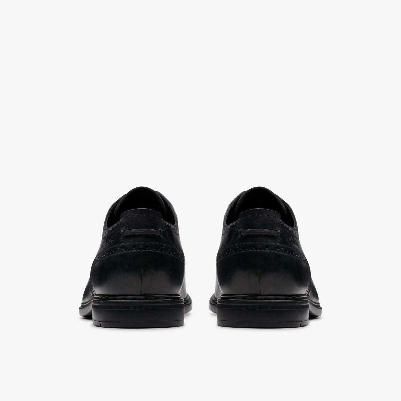 Banbury Tip Black Leather Clarks Men