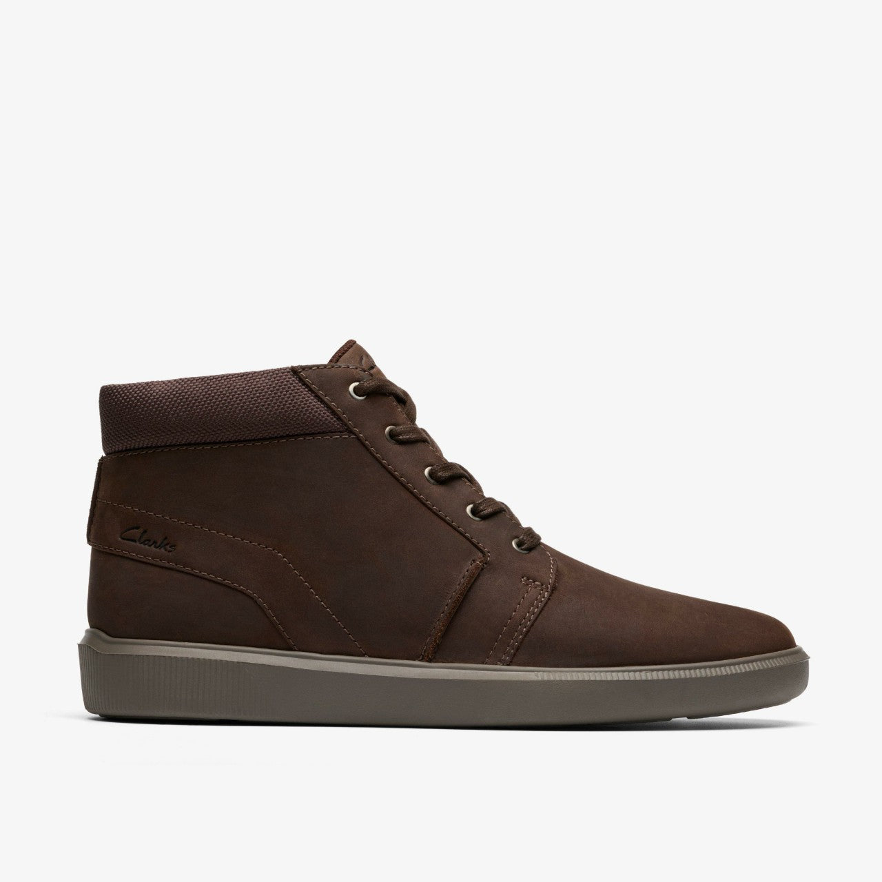 Brodin Mid Dark Brown Leather Clarks Men