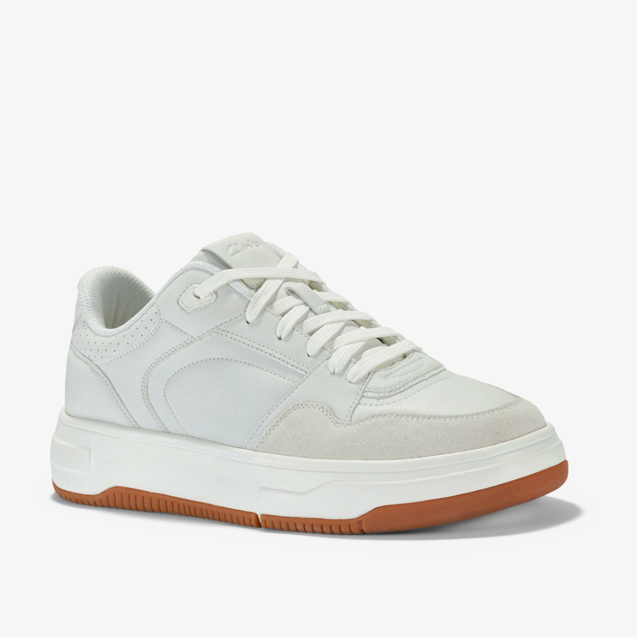 Elham Lace White Clarks Men