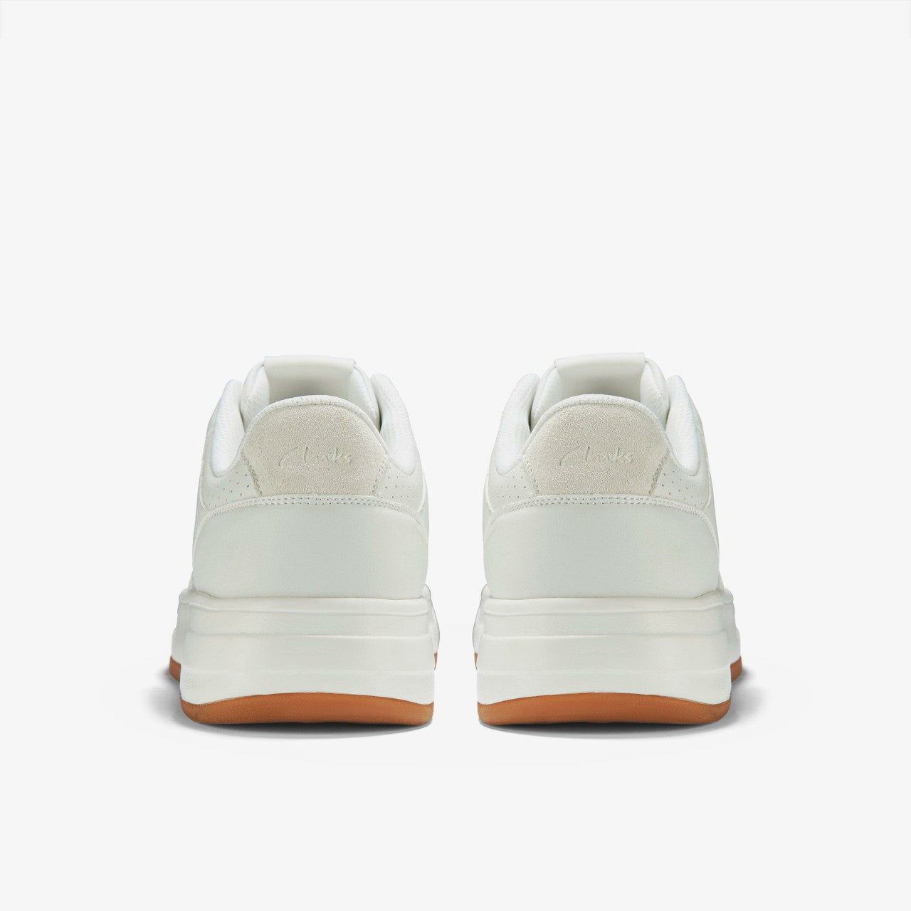 Elham Lace White Clarks Men