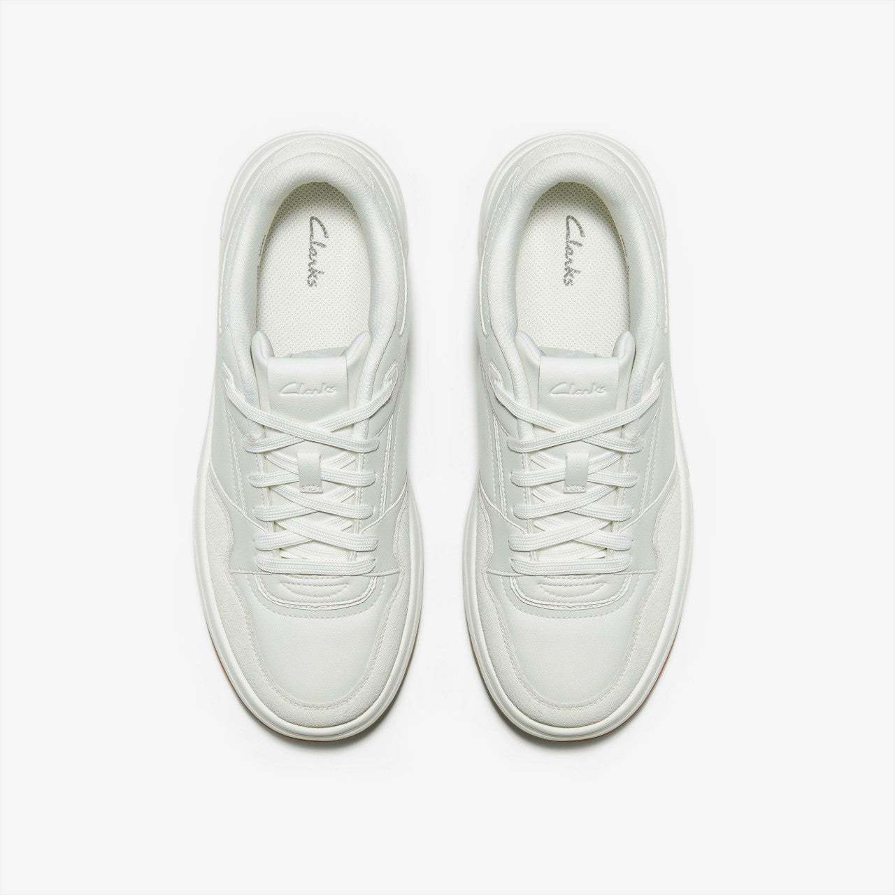 Elham Lace White Clarks Men