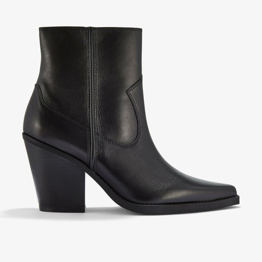 Kheda West Black Leather Clarks Women