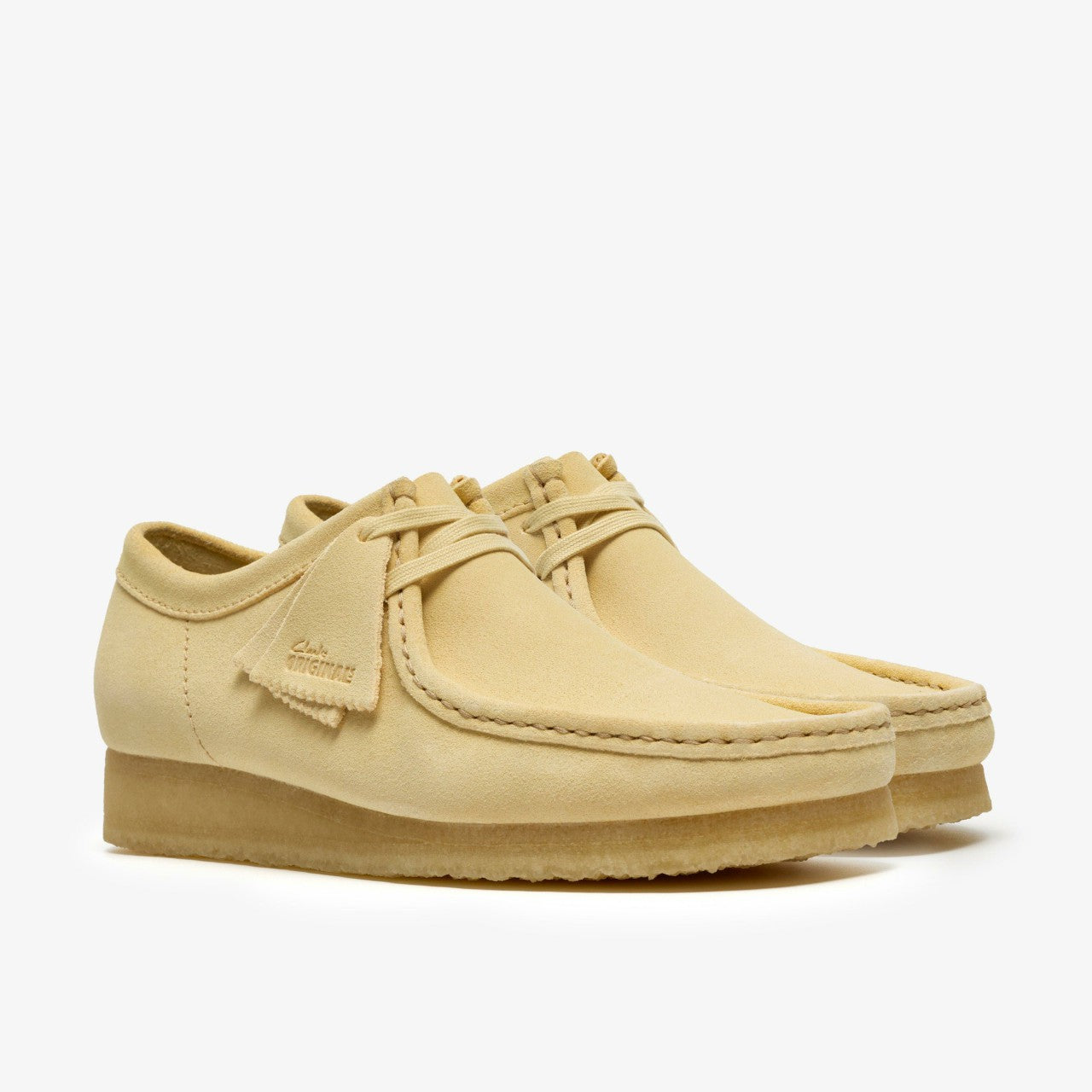 Wallabee Pale Yellow Suede Clarks Men