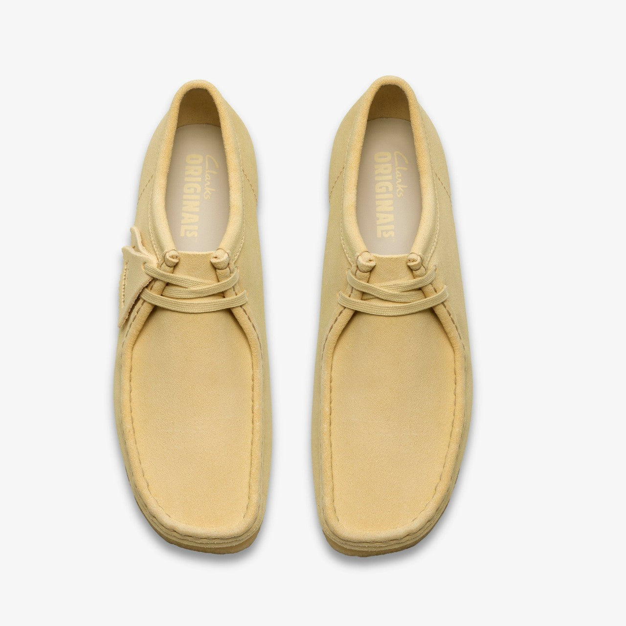 Wallabee Pale Yellow Suede Clarks Men