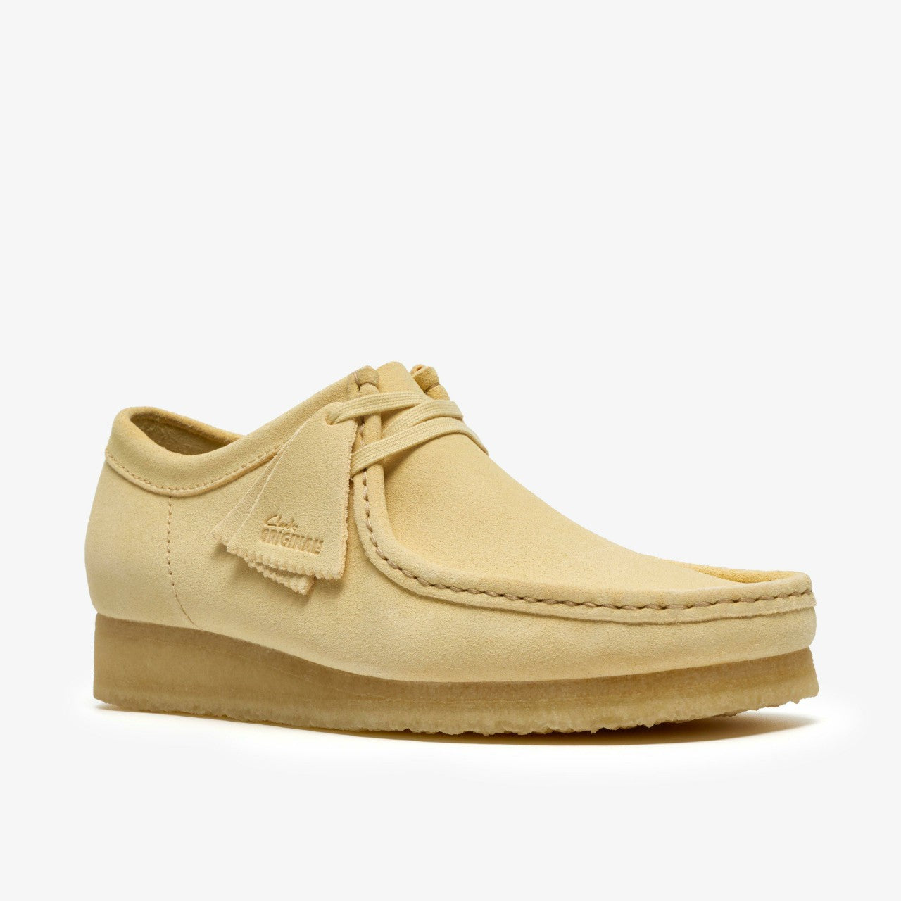 Wallabee Pale Yellow Suede Clarks Men
