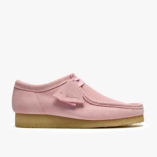 Wallabee Light Pink Suede Clarks Men