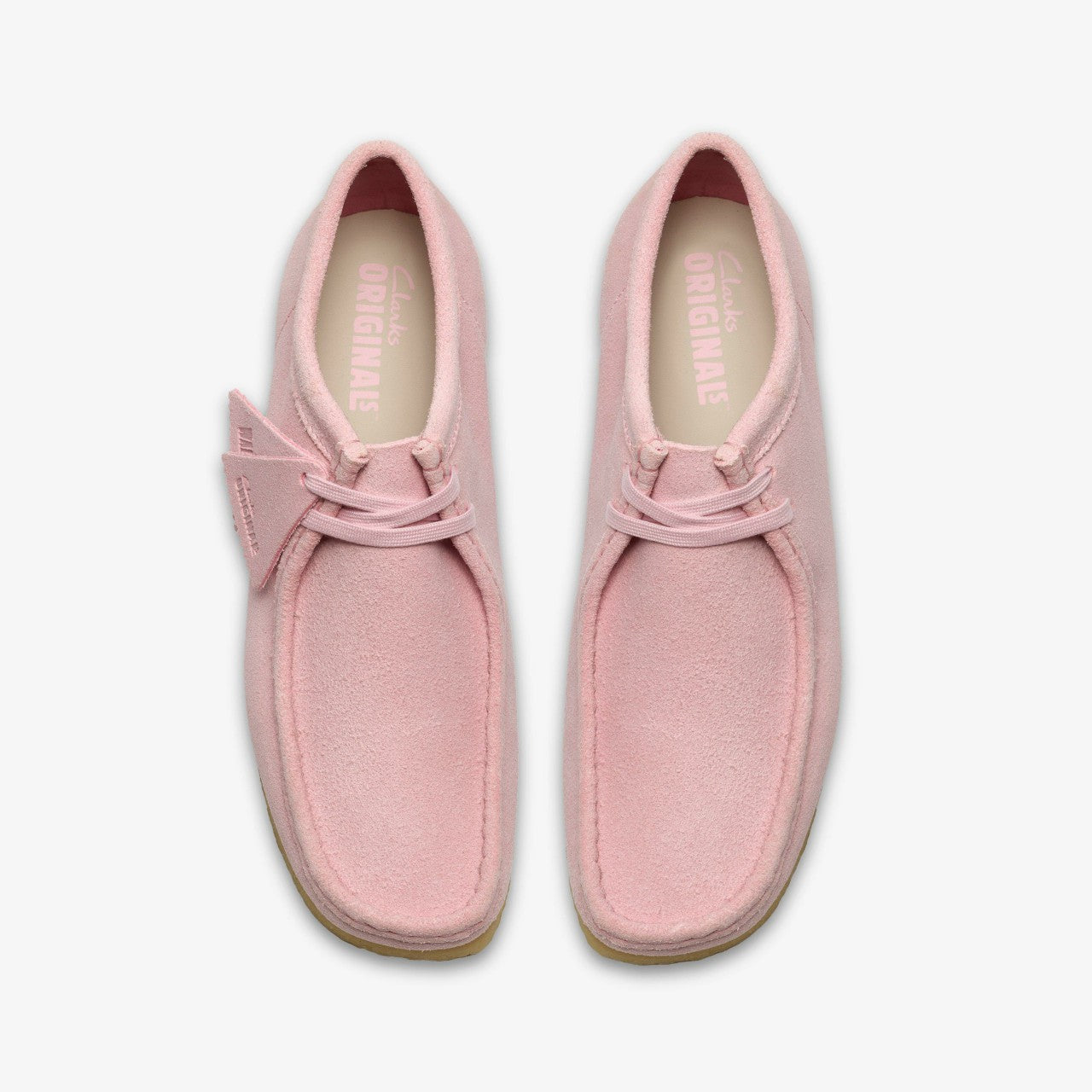 Wallabee Light Pink Suede Clarks Men