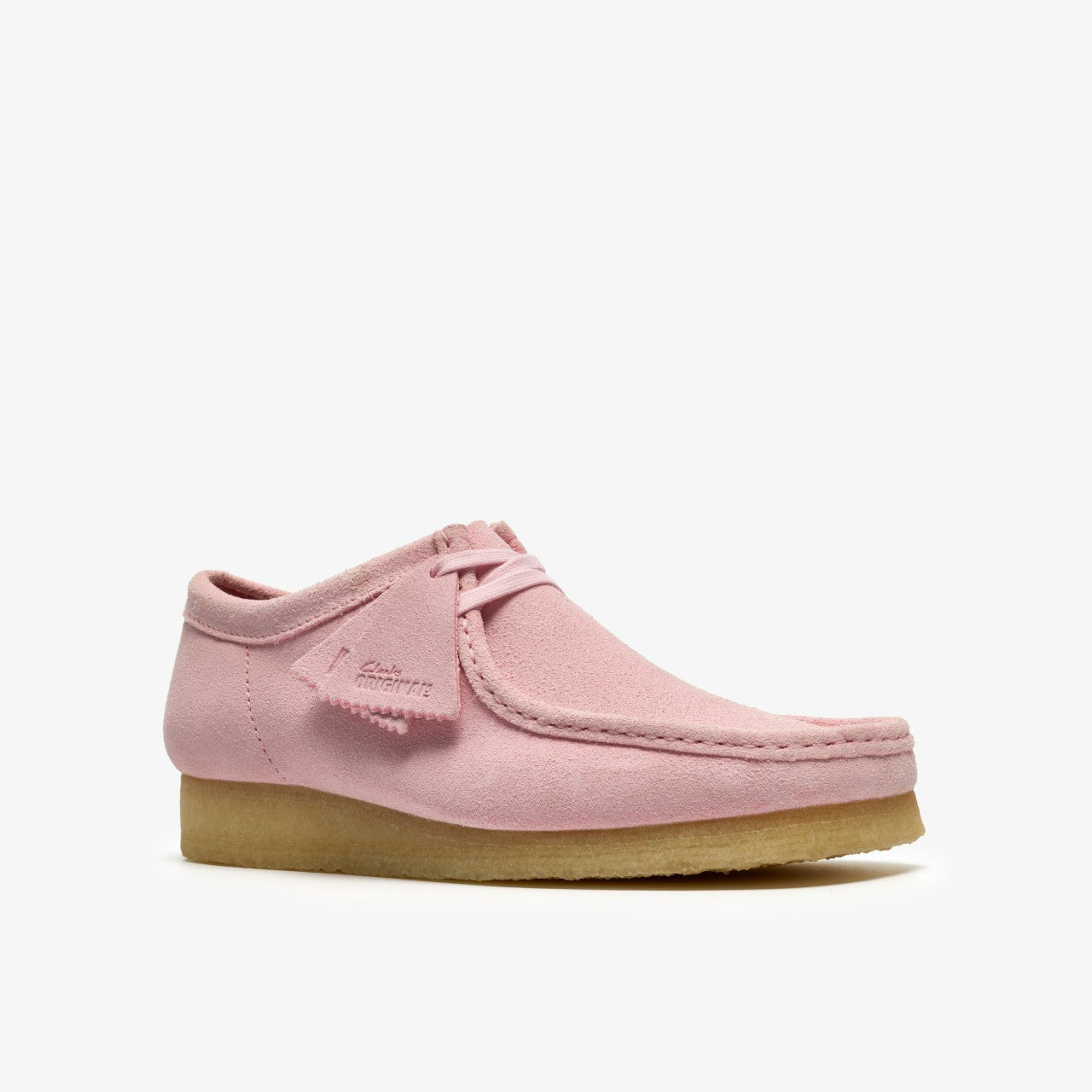 Wallabee Light Pink Suede Clarks Men