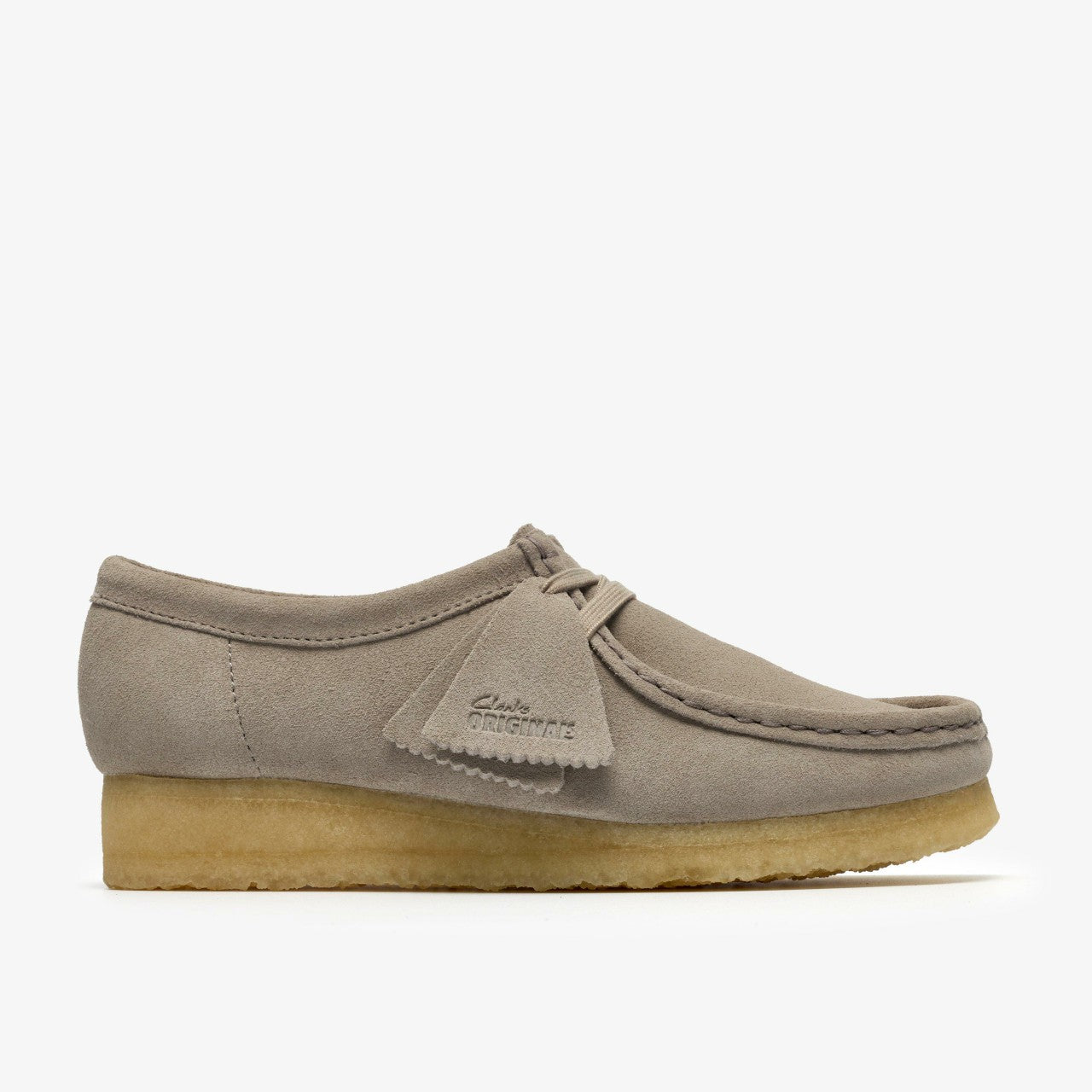 Wallabee Pale Grey Suede Clarks Women