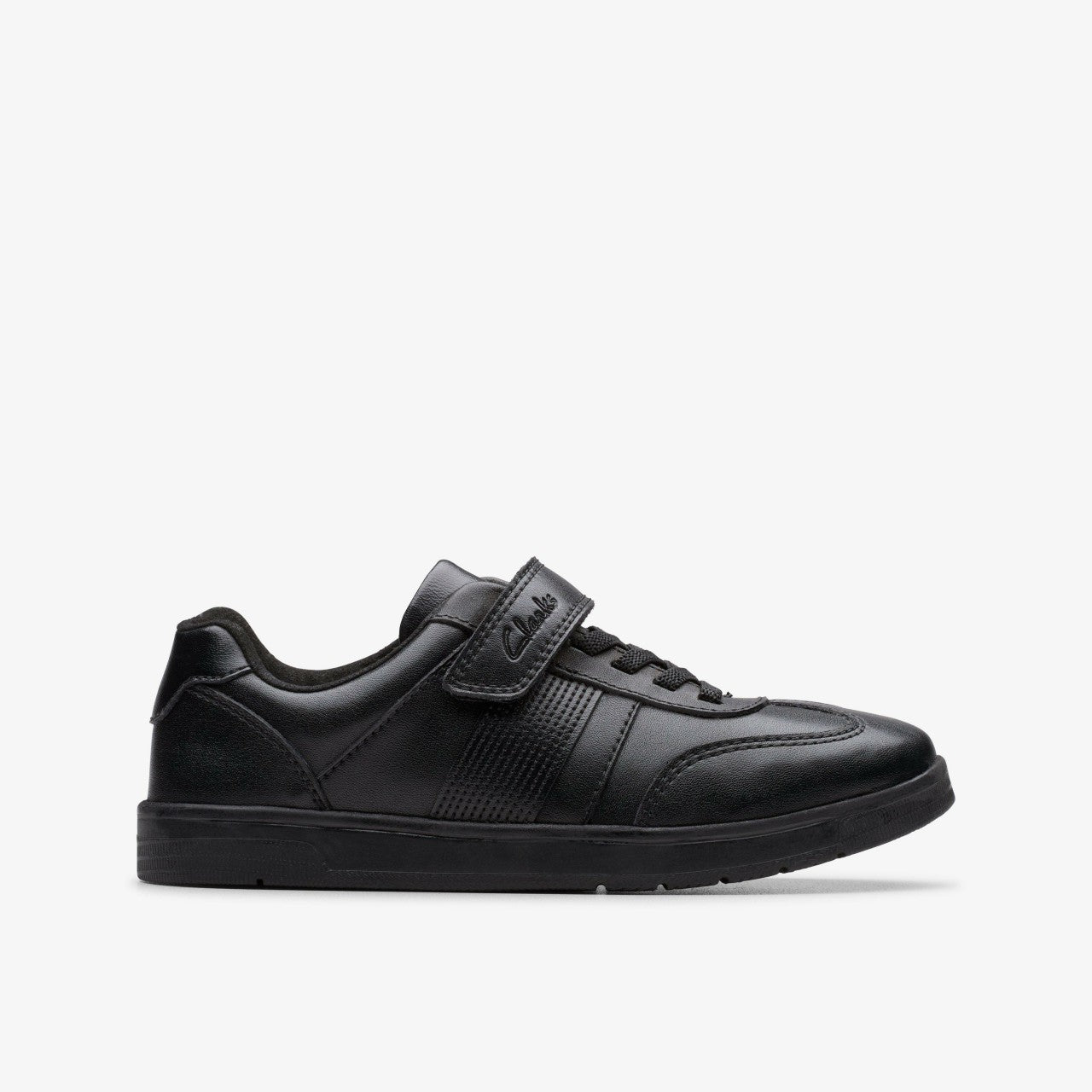 Disco Pace Kid Black Leather Clarks Kids