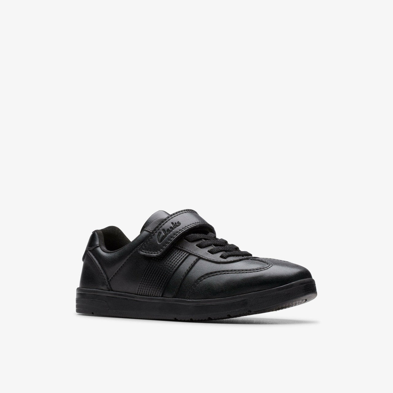 Disco Pace Kid Black Leather Clarks Kids