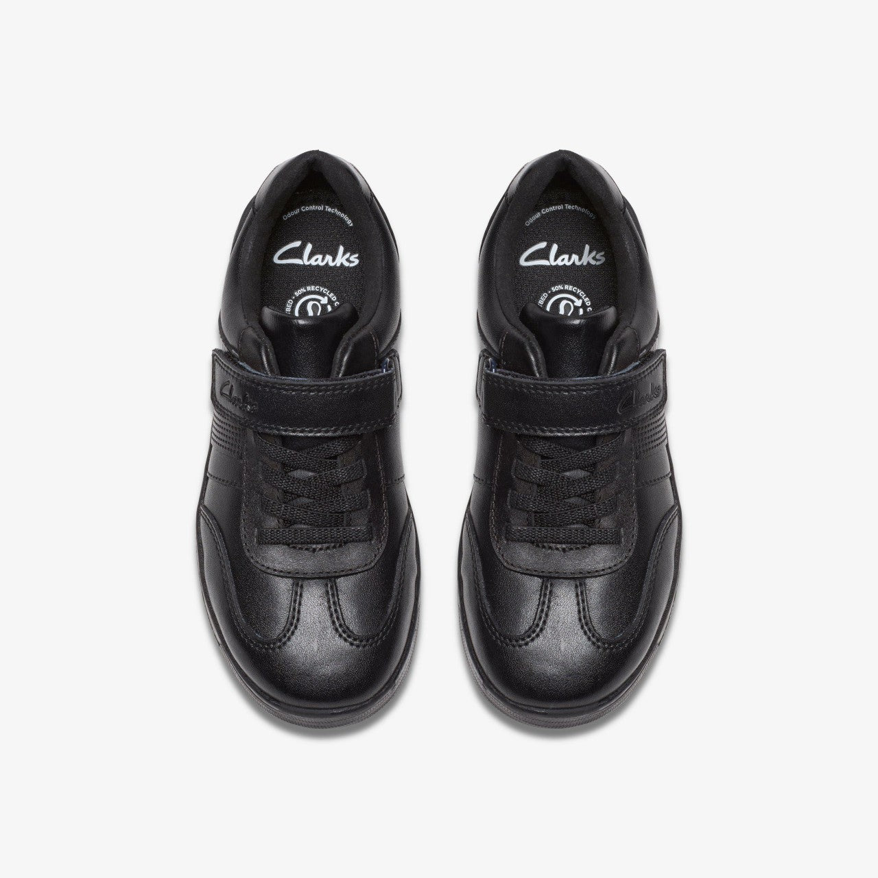 Disco Pace Kid Black Leather Clarks Kids