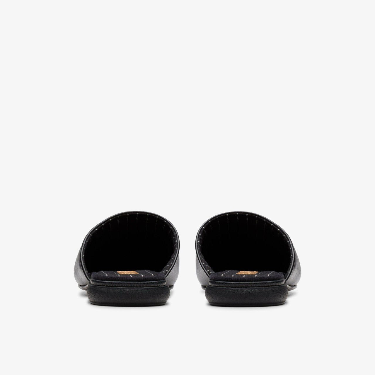 Harston Mule Black Leather Clarks Men