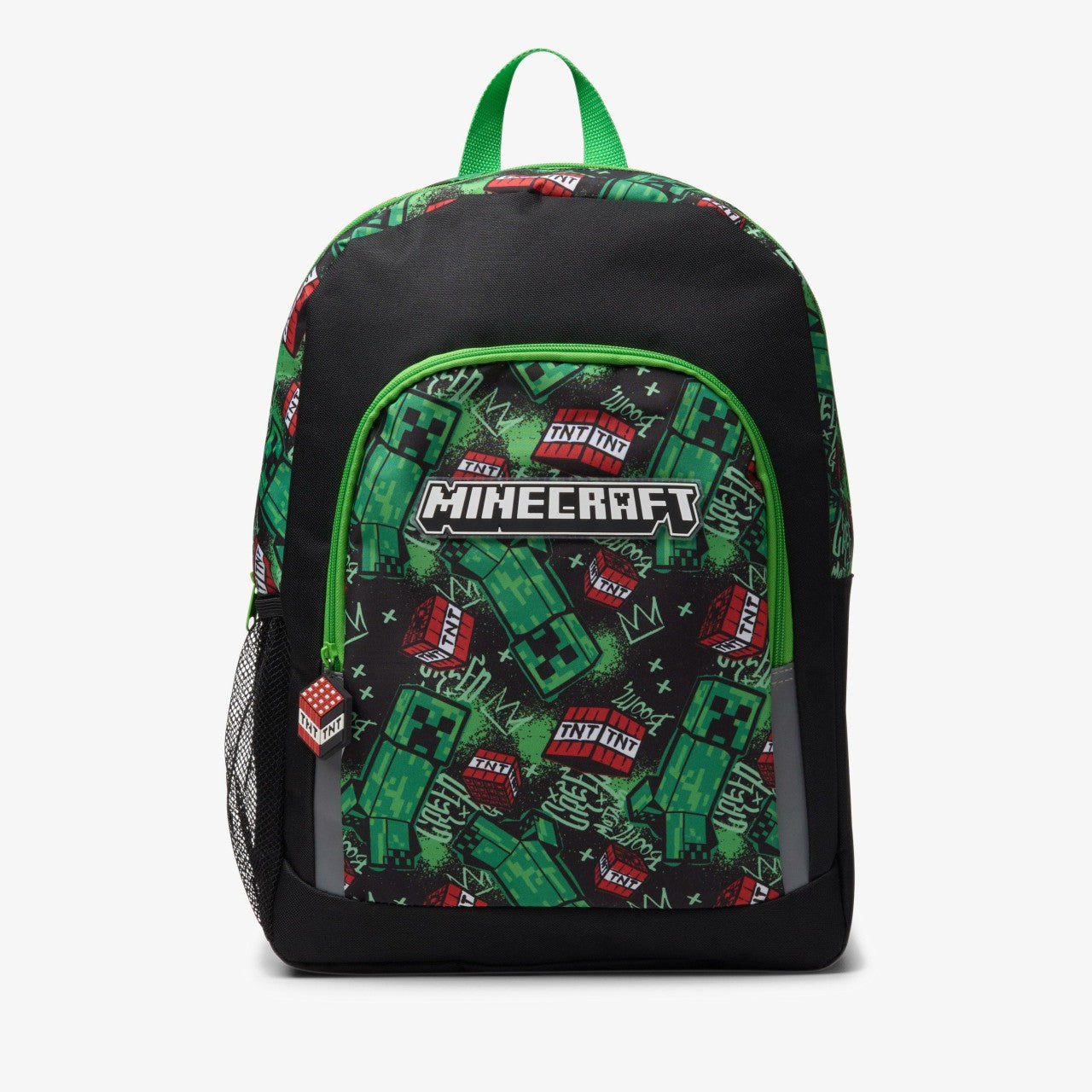 Minecraft Large Backpack Black/Green Clarks Kids