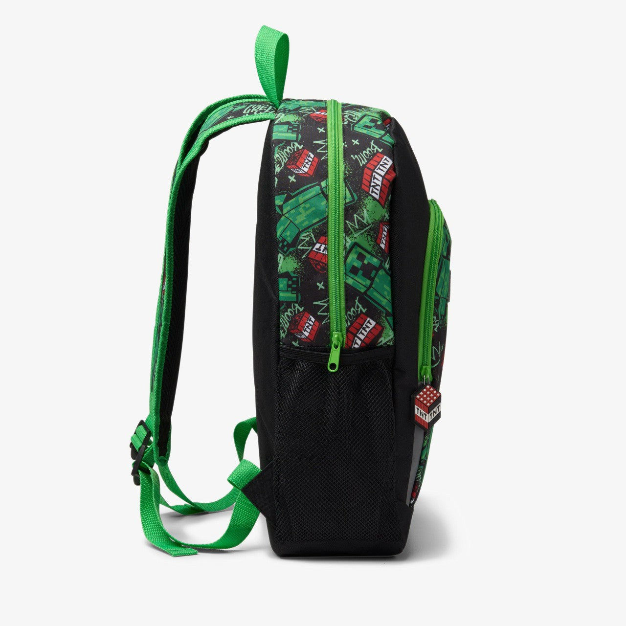 Minecraft Large Backpack Black/Green Clarks Kids