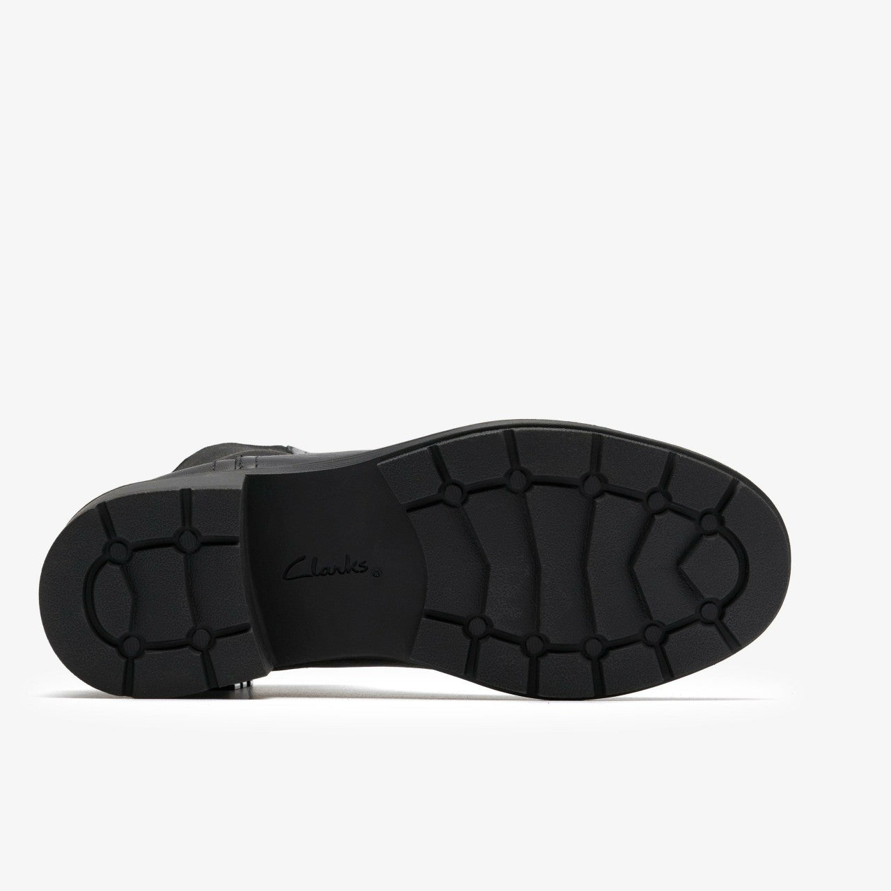 Hearth Top Black Leather Clarks Women