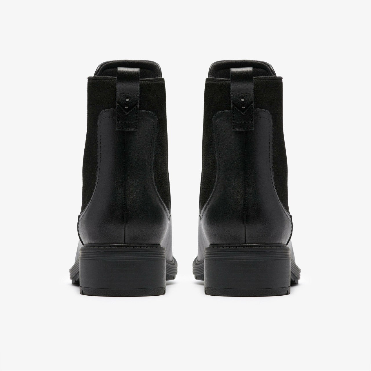 Hearth Top Black Leather Clarks Women