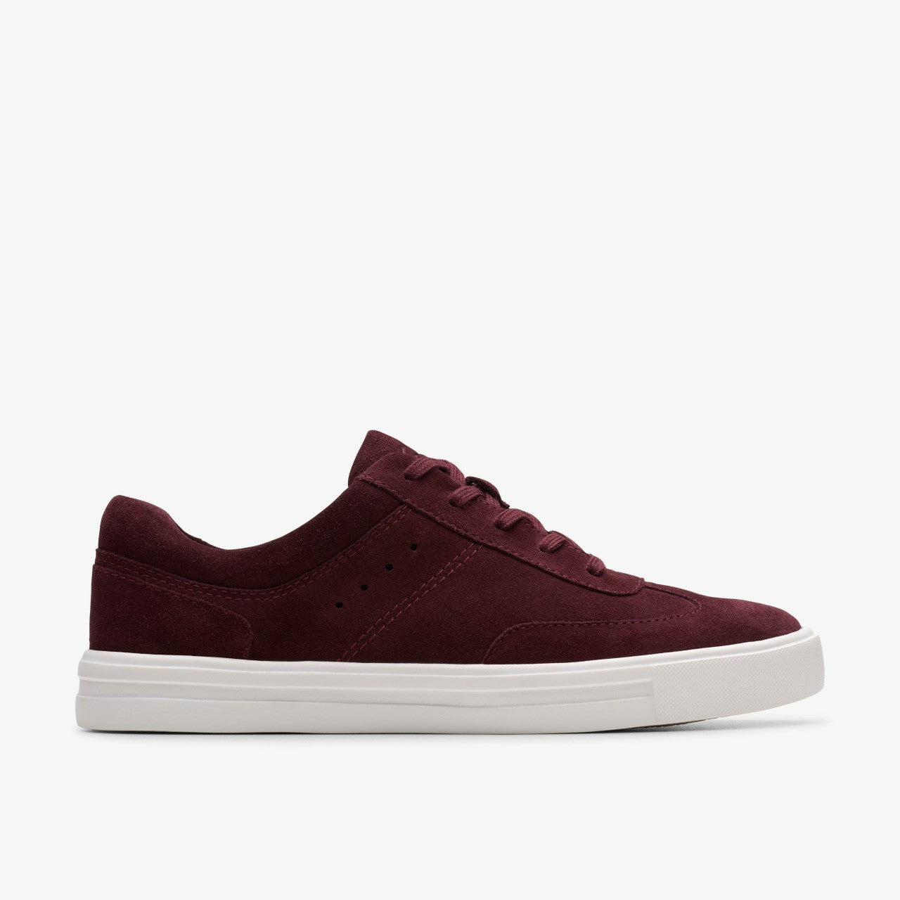 Makea Court Burgundy Suede Clarks Women