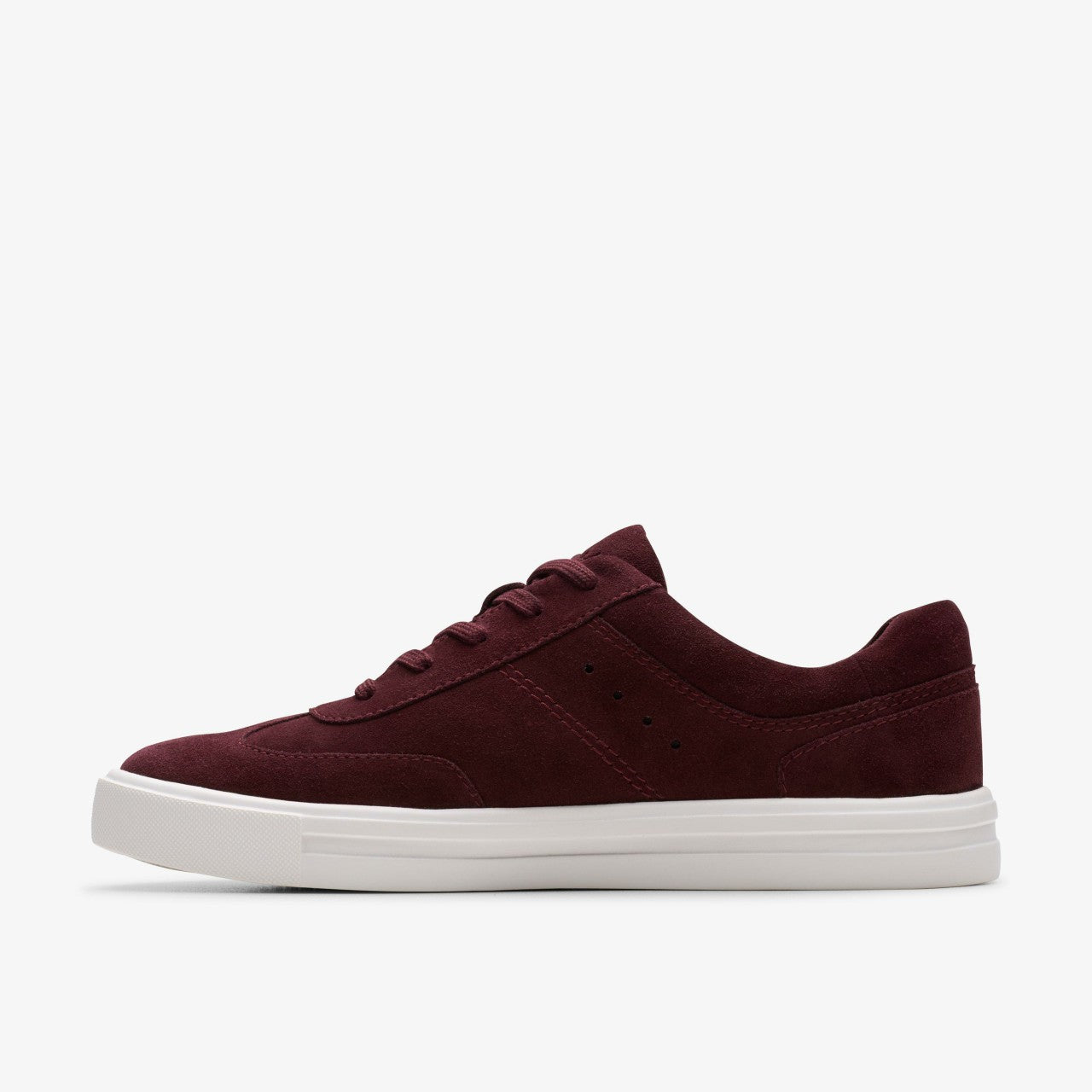 Makea Court Burgundy Suede Clarks Women